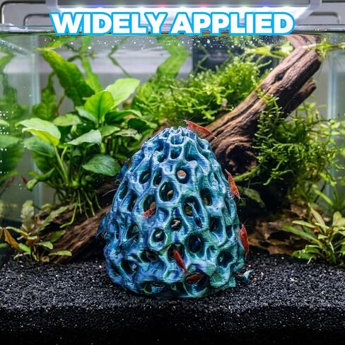 Shrimp Cave, Shrimp Hide, Shrimp Cave for Aquarium, Betta Hideout with Suction Cup, Aquarium Decor for Small Fish Hiding and Resting in Kuwait