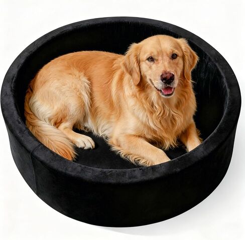 39 Inch Round Dog Bed Ball Pit, Indoor Playpen for Cats and Small Dogs, Dual Use Pet Play and Rest Area, Gray (Balls Not Included) in Kuwait