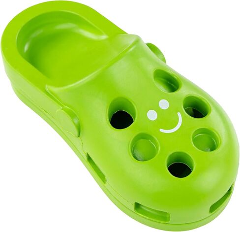 لعبة Fuzzl Clog الكبيرة لعلاج الألغاز للكلاب - لعبة مضغ من المطاط الطبيعي - وحدة تغذية معرفية متينة وتفاعلية - صديقة للبيئة وغير سامة وآمنة للاستخدام في غسالة الأطباق - أخضر in Kuwait