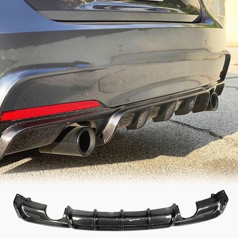Carbon Fiber Rear Diffuser Fits for BMW 3 Series F30 320i 325i 328i 330i 335i 340i M Sport Sedan 2012-2018 Bumper Cover Lower Lip Spoiler Valance Protector Body Kits Factory Outlet in Saudi Arabia