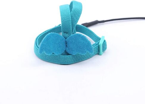 Peony Harness and Leash, Adjustable Parrot Bird Training Design Anti-Bite, Bird Nylon Rope with Cute Wing for Peony Parrot(Pink) in Kuwait