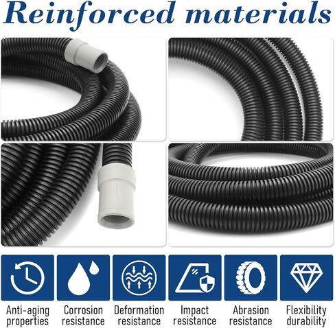 A20015 Ribbed Hose Replacement for Fluval 307, 407, 306, 406, 305, 405 Canister Filter Hose, for Fluval Aquarium Filter Tubing Replacement Parts, 9.8Ft in Kuwait