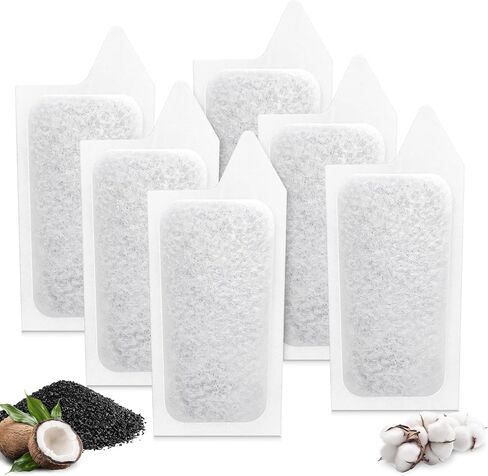 Small Filter Cartridges Compatible with Koller Products Aquarium Internal Power Filters 2.5 to 7 Gallon, Small Fish Tank Replacement Filter Carbon Cartridges for Clean Aquarium Water, 6 Pack in Kuwait