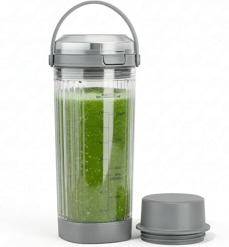 Ninja Blast Accessories - 4pcs Replacement 18oz Blending Vessel Cup, Cap, Leakproof-Lid & Sip Spout and Blade Cover, BPA Free Compatible with Ninja Blast Portable Blender BC100 & BC151 Series Blue in Kuwait