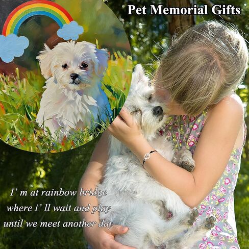 Pet Memorial Bracelet Gifts for Dogs, Dog Fur Keepsake Keychain, Paw Print Key Chain & Bracelets for Cat & Dog Lovers, Pet Bereavement Gift Ideas in Kuwait