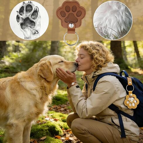 Pet Memorial Bracelet Gifts for Dogs, Dog Fur Keepsake Keychain, Paw Print Key Chain & Bracelets for Cat & Dog Lovers, Pet Bereavement Gift Ideas in Kuwait