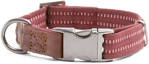 Reddy by Petco Webbed Dog Collar Burgundy Medium in Kuwait