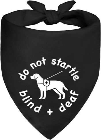 Be Kind I'm Blind Pink Dog Bandana، أعمى الحيوانات الأليفة ملحق الصورة الدعامة للجرو أبي أمي عاشق، هدية مدروسة لمالك الحيوانات الأليفة ضعاف البصر، هدايا ذات مغزى للعلاج الكلب المعالج in Kuwait