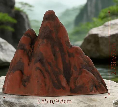 Aquarium Mountain Ornament: Miniature Ceramic Mountain View Decor Rockery Landscape Garden Accessories Fish Tank Decorations for Home Office Display in Kuwait