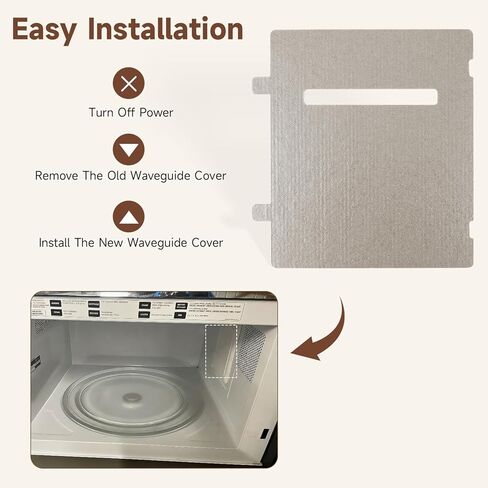 Microwave Canopy Waveguide Cover Mica Sheet Replacement Compatible with GE Profile ZSB9132N2SS PWB7030SL4SS Replace#: WB06X10638 in Kuwait