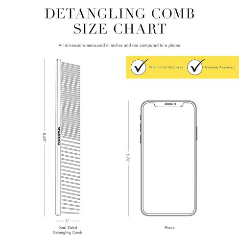 Tweezerman Dual-Sided Detangling Comb in Kuwait