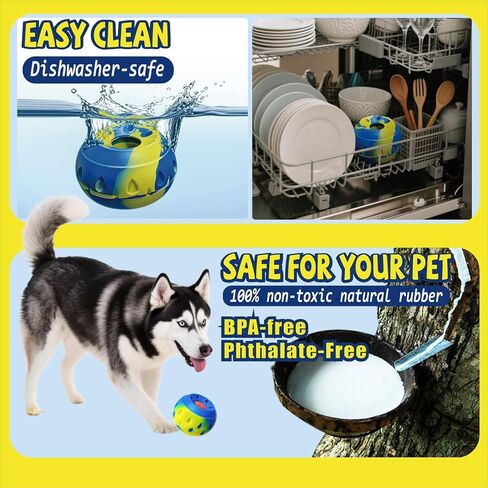 BIONEMAGILI™ Interactive Dog Toy with Freeze Tray - 8-in-1 Puzzle Feeder, Durable Silicone for Aggressive Chewers, Slow Feeder to Reduce Anxiety (3 Challenge Levels for Small/Large Dogs) in Kuwait