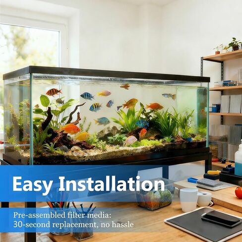 Aquarium Filter Cartridges Replacement Compatible with Whisper 3i Internal Fish Tank Filter, Multi-Layer Filter Pad with Cotton, Activated Carbon & Zeolite, 16 Pack in Saudi Arabia