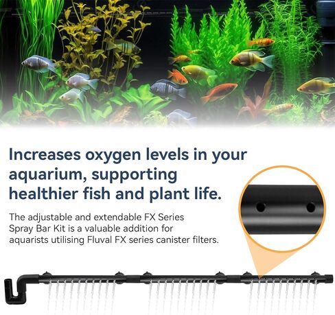 FX Aquarium Spray Bar Kit Replacement for Fluval FX2, FX4, FX6 High Performance Canister Filters Fluval FX Spray Bar Kit Aquarium Filter Water Aeration Accessory in Kuwait