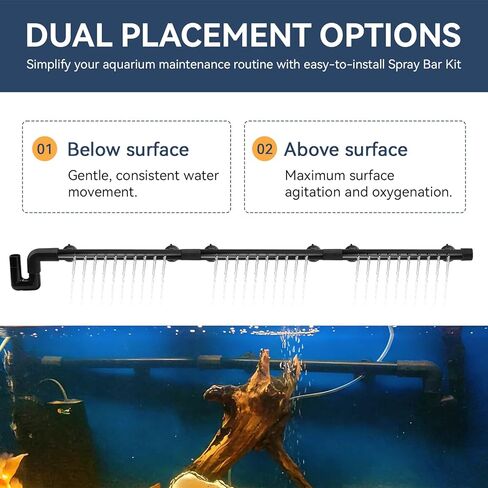 FX Aquarium Spray Bar Kit Replacement for Fluval FX2, FX4, FX6 High Performance Canister Filters Fluval FX Spray Bar Kit Aquarium Filter Water Aeration Accessory in Kuwait