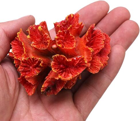 Artificial Coral Plant Aquarium Color Ornaments Polyresin Coral Decor Fish for Decoration Resin Coral Fish Hous in Kuwait