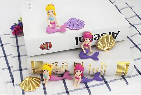 Mermaid Aquarium Ornament for Fish Tanks and Terrariums, Pink Plastic Mermaid Figurine for Fairy Gardens, DIY Landscapes and Party Decor (Miniature Size) in Kuwait