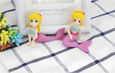 Mermaid Aquarium Ornament for Fish Tanks and Terrariums, Pink Plastic Mermaid Figurine for Fairy Gardens, DIY Landscapes and Party Decor (Miniature Size) in Kuwait