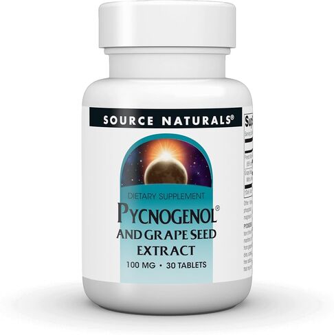 Source Naturals Pycnogenol & Grape Seed Extract 100 mg Dietary Supplement - 60 Tablets in Saudi Arabia
