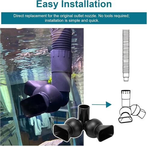 فوهة إخراج بديلة لمجموعة مرشحات العلبة عالية الأداء Fluval Fx4/Fx5/Fx6، فوهة إرجاع حوض السمك لقطع غيار Fluval Fx4، Fx5 Fx6 in Kuwait