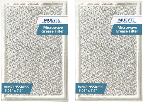 JVM7195SK6SS Microwave Grease Filter Replacement for GE Microwave Oven PNM9216SK5SS JVM7195EK5ES JNM7196DK5BB JVM7195DK5WW JNM7196SK6SS 5.08" x 7.6" Aluminum Mesh Filters 2 Pack in Kuwait