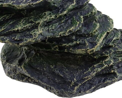 Turtle Basking Platform, Water Tank Aquarium Tortoise Climbing Platform with 2 Suction Cups, Artificial Stepped Ladder Turtle Platform for Snakes Horned Frog（Small Stepped Ladder Style） in Saudi Arabia
