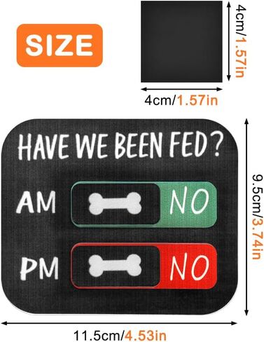 Pet Feeding Reminder, AM/PM Pet Feeding Tracker with Have We Been Fed, Magnets Yes/No Fed Slider Sign with Pets Tracker for Fridge, Prevent Overfeeding&Track Meals Effortlessly in Kuwait