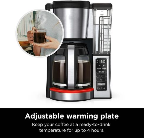 Niinja 12-Cup Programmable Coffee Maker, Glass Carafe with Classic & Rich Brew Styles, Adjustable Warming Plate & Removable 60‑oz Reservoir in Kuwait