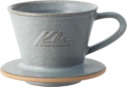 Carita Kalita Coffee Dripper Mino Ware High Heat Retention Pottery for 1 to 2 People, DACHI & KalitaMI 155, Sand Gray #01105, Wave Series, Made in Japan, Drip Equipment, For 1 Person in Kuwait