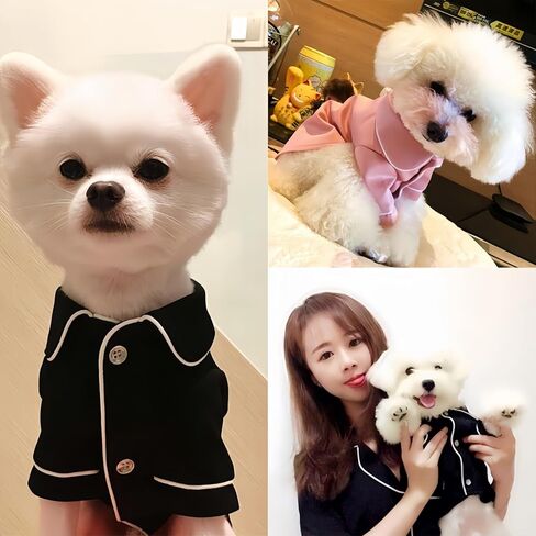 Luxury Dog Pajamas French Pet Pajamas Pet Clothes Funny Dog Cloth in Kuwait