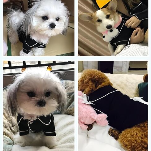 Luxury Dog Pajamas French Pet Pajamas Pet Clothes Funny Dog Cloth in Kuwait