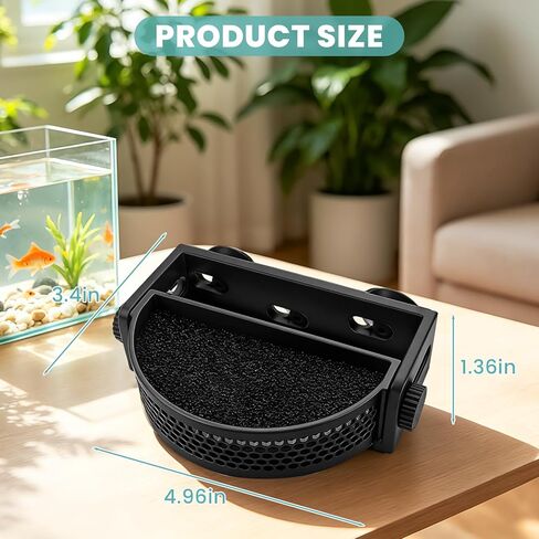 Aquarium Filter Baffle with Suction Cups, Aquarium Filter Flow Reducer, Water Calmer and Flow Reducer for Betta Fish & Shrimp in Kuwait