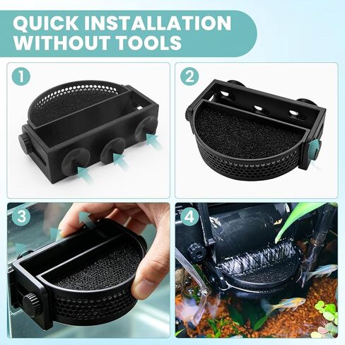 Aquarium Filter Baffle with Suction Cups, Aquarium Filter Flow Reducer, Water Calmer and Flow Reducer for Betta Fish & Shrimp in Kuwait