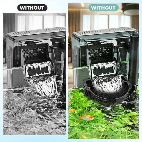 Aquarium Filter Baffle with Suction Cups, Aquarium Filter Flow Reducer, Water Calmer and Flow Reducer for Betta Fish & Shrimp in Kuwait