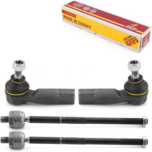 طقم نهاية قضيب الربط الداخلي والخارجي 4 قطع من Metrix Premium EV80665، ES80666، ES80667 يناسب 09-19 Audi A3 Quattro، 17-18 A3 Sportback e-tron، 06-19 A3، 15-19 S3، 07-19 Volkswagen GTI، 06 جي تي آي 2.0 لتر in Saudi Arabia