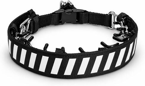K9 Pro Supply Reflective No Pull Dog Collar for Medium and Large Dogs, with Heavy Duty Buckle for Walking, Obedience Training Belgian Malinois and German Shepard. Safe and Easy to use (M, Black) in Kuwait