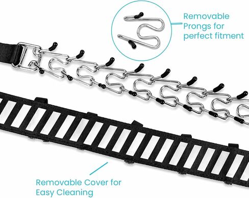 K9 Pro Supply Reflective No Pull Dog Collar for Medium and Large Dogs, with Heavy Duty Buckle for Walking, Obedience Training Belgian Malinois and German Shepard. Safe and Easy to use (M, Black) in Kuwait