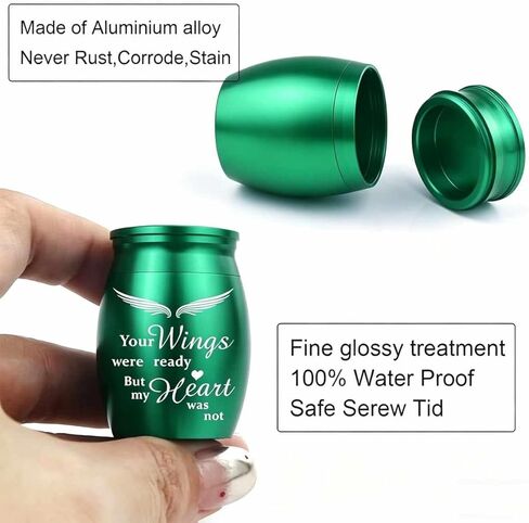 Keepsake Urn Pendant Waterproof 2PC Heart Memorial Necklace Carving Commemorative Cremation Ashes Holder for Adults Pets, 2PC in Kuwait