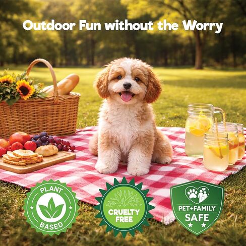 رذاذ الكلب بزيت النعناع من شركة Don't Bug My Dog™ - رذاذ طبيعي للكلاب في الهواء الطلق، تركيبة زيت عطري نباتي، معطف لطيف ورذاذ للبشرة للاستخدام اليومي، رائحة نباتية منعشة in Kuwait