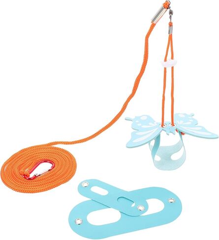 HOMSFOU Lizard Harness and Leash Set Adjustable Butterfly Shape Reptile Traction Rope for Bearded Dragon Outdoor Use Blue Reptile Pet Supplies in Kuwait