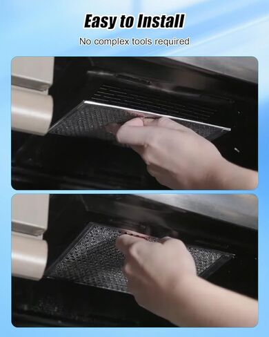 Microwave Grease&Charcoal Filter Set Fit for LG LMVH1750SW/00 LMVH1750ST/00 LMVH1750SB/00 MVEM1825 FMVEL2033F in Kuwait