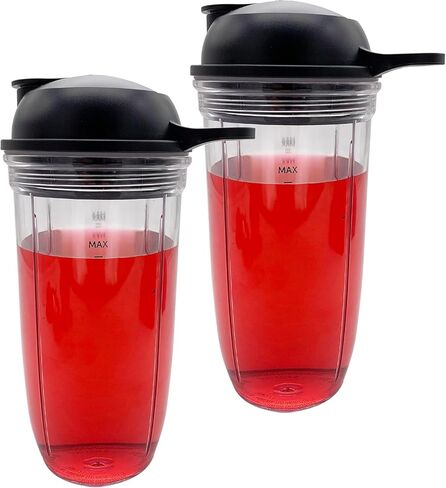2PCS Replacement Blender Cup 32oz with To-go-lid, Compatible with NutriBullet Blender Combo 1200W（NBF10500/NBF70500/ZNBF30400Z/ZNBF30500Z/NBF50400/NBF70500 ）(2 cup, 32oz) in Saudi Arabia