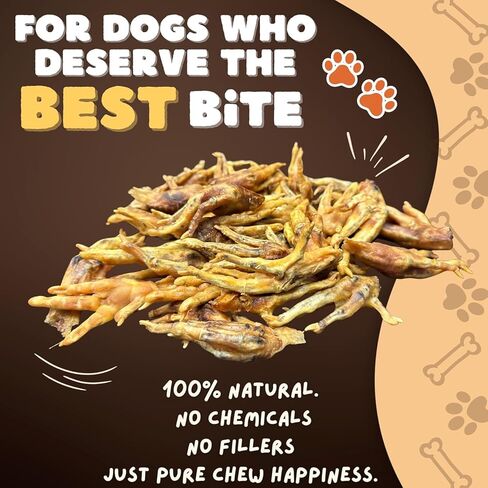 Woofley's Chicken Feet (50 Count)- Chicken Feet Dog Treats - Natural Dog Chews and Treats in Kuwait