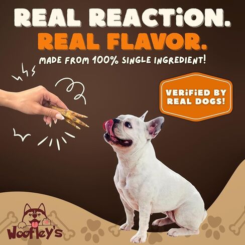 Woofley's Chicken Feet (50 Count)- Chicken Feet Dog Treats - Natural Dog Chews and Treats in Kuwait