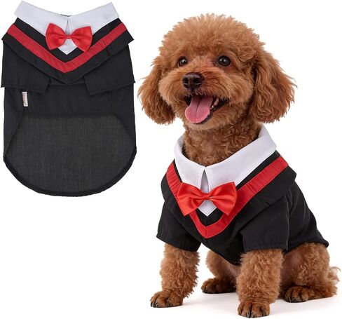 Ishua Pet Graduation Costume Graduation Gown for Small Dog Cat Graduation Costume Shirt Party Outfit in Kuwait