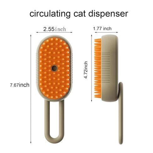 4 in 1 Cat Steam Brush 2025 New Cat and Dog Anti-Static steam Brush for Massaging,cleaning,Shedding,Grooming,Rechargeable Pet Grooming Brushes (brush white1) in Kuwait