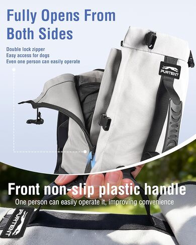 Dog Backpack for Small & Medium Dogs – 4-Layer Safety Pet Carrier with Thick Shoulder Straps, Detachable Waist Bag, Breathable Mesh & Storage Pockets for Travel & Hiking in Kuwait