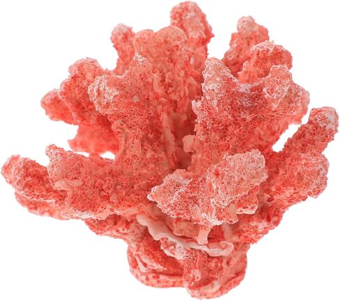 POPETPOP المرجان الاصطناعي لأحواض السمك ديكور حوض السمك الراتنج محاكاة المرجان زخرفة 5.11X5.11X3.54 بوصة لتزيين حوض السمك للمياه العذبة والمياه المالحة in Kuwait