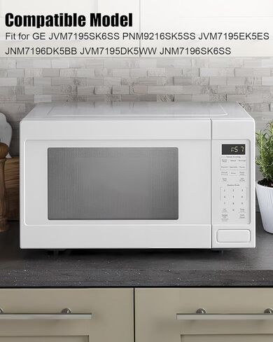 Microwave Filter Kit Fit for GE JVM7195SK6SS PNM9216SK5SS JVM7195EK5ES JNM7196DK5BB JVM7195DK5WW JNM7196SK6SS, Microwave Oven Grease and Charcoal Filters Aluminum, 3 Pack in Kuwait
