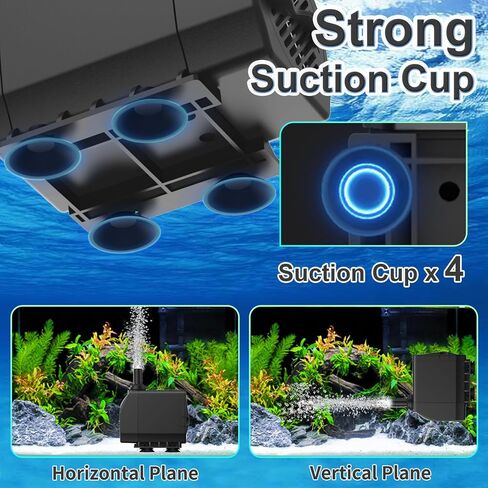 SongLong 800GPH(3000L/H) 10ft Power Cord Submersible Pump,Over Heating Protection Water Pump with 10ft Lift for Fountains, Ponds, Aquariums & Hydroponics. in Kuwait